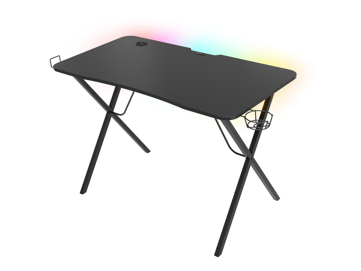Levně Genesis Holm 200 RGB - herní stůl s RGB podsvícením