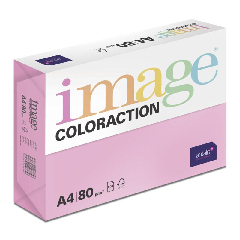Levně Image Coloraction kancelářský papír A4/80g, Malibu - reflexní růžová (NeoPi), 500 listů