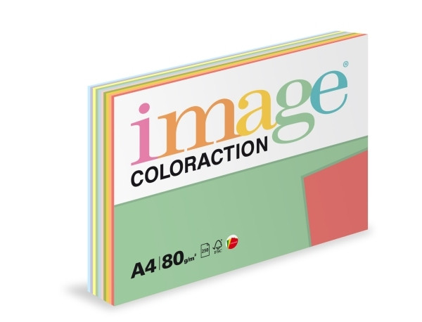 Image Coloraction kancelářský papír A4/80g, TOP mix 10x25, mix - 250