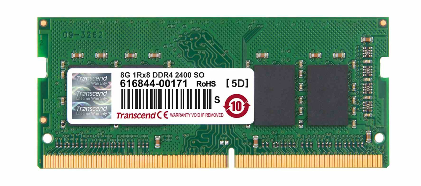 Levně TRANSCEND SODIMM DDR4 8GB 2400MHz 1Rx8 CL17