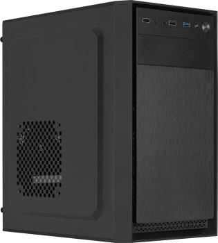 Levně EUROCASE skříň MC X104 black, micro tower, 1x USB 3.0, 2x USB 2.0, 2x audio, bez zdroje