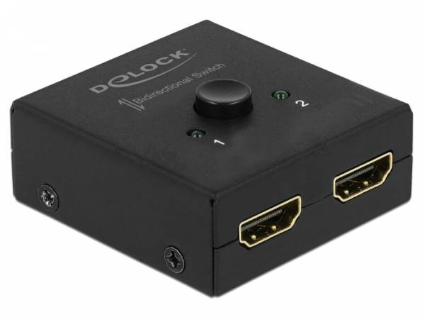 Levně Delock HDMI 2 - 1 obousměrný Switch 4K 60 Hz kompaktní