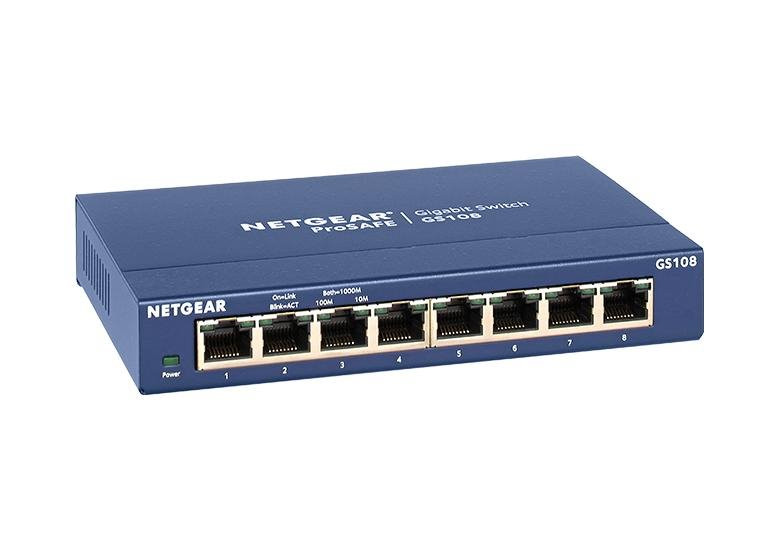 Netgear 8P Gbit Unmanaged Switch, 1x 10G SFP+