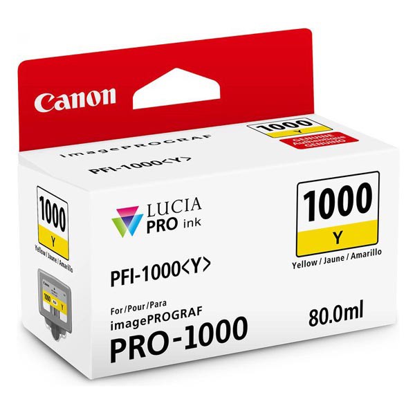Canon PFI-1000 Y - originální cartridge, žlutá, 3365 stran