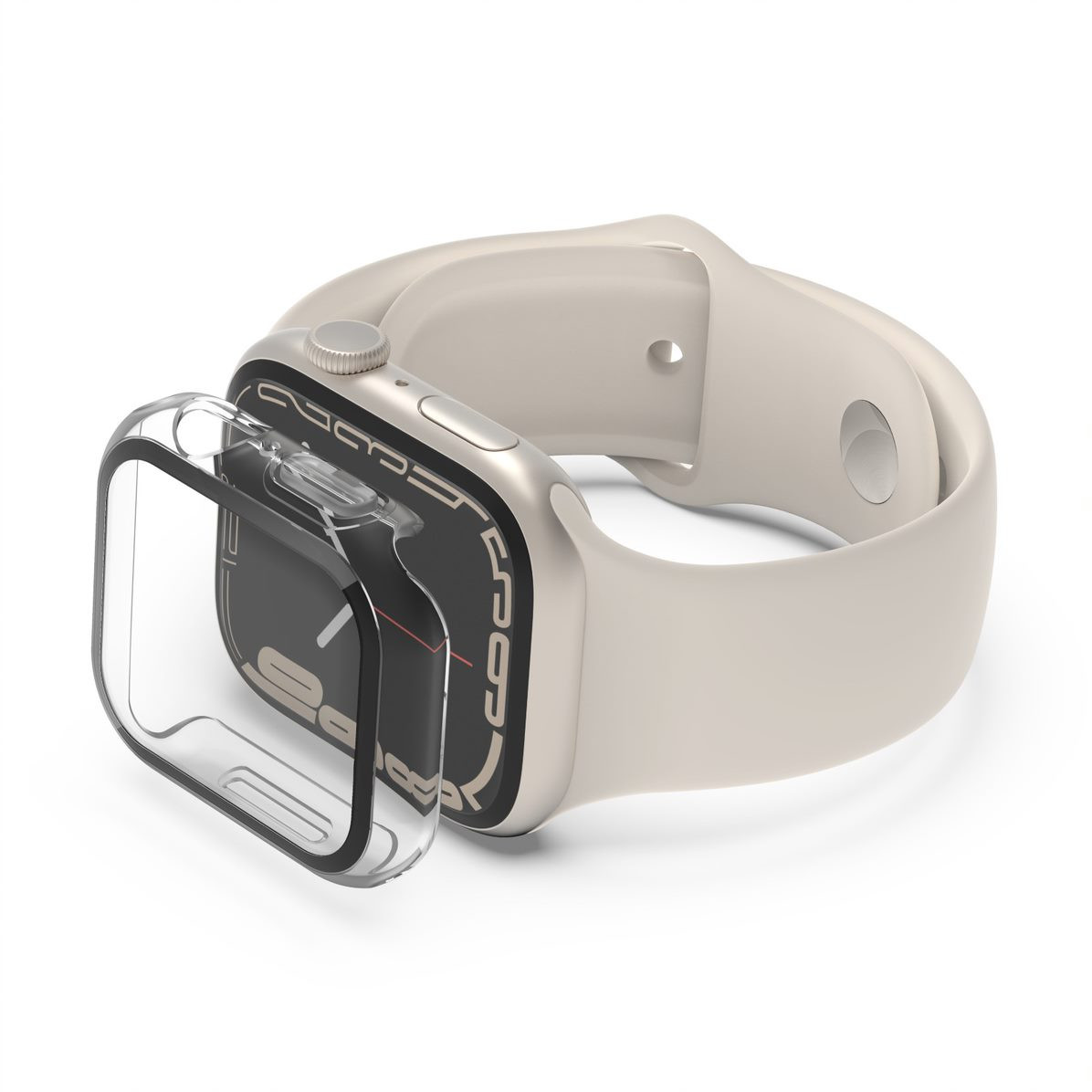 Levně Belkin ochrana displeje 2v1 pro Apple Watch Série 4/5/6/SE/7/8/9, 40/41mm, průhledné