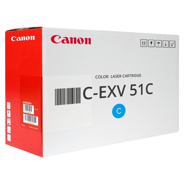 Levně CANON C-EXV51 C - originální toner, azurový, 60000 stran