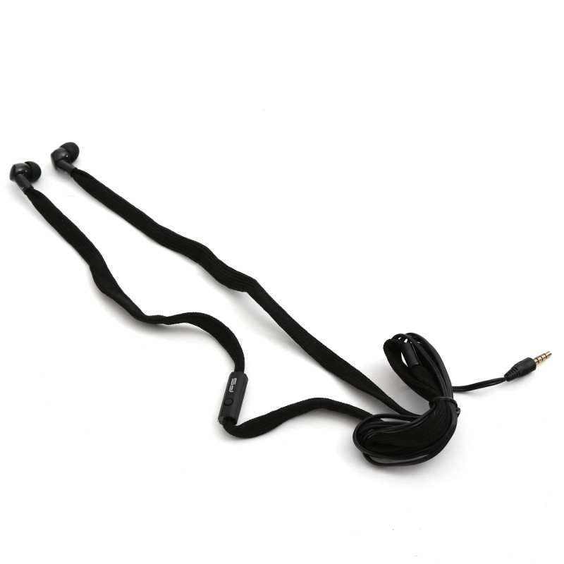Levně PLATINET FREESTYLE SHOELACE sluchátka s mikrofonem, černá