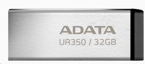 Levně ADATA Flash Disk 32GB UR350, USB 3.2 Dash Drive, kov černá