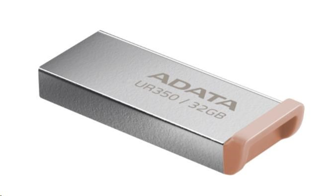 Levně ADATA Flash Disk 32GB UR350, USB 3.2 Dash Drive, kov hnědá
