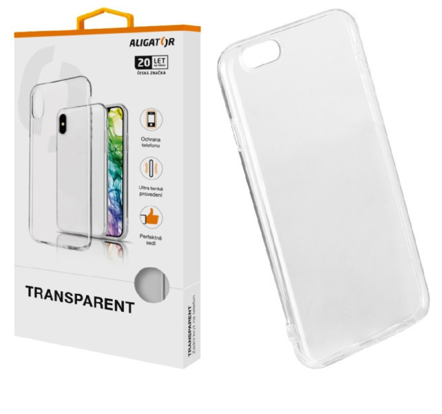 Levně ALIGATOR Pouzdro Transparent Apple iPhone 6/6S
