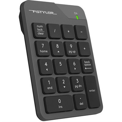 Levně A4tech FSTYLER bezdrátová numerická klávesnice, USB nano, šedá