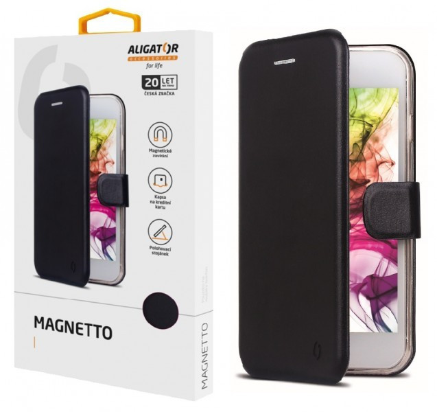 Levně Pouzdro ALIGATOR Magnetto Xiaomi Redmi Note 9 Pro, Black