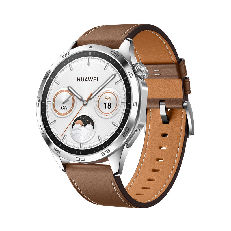 Levně Huawei Watch GT 4/46mm/Silver/Elegant Band/Brown