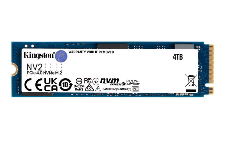 Levně Kingston Flash SSD 4000G NV2 M.2 2280 PCIe 4.0 NVMe SSD