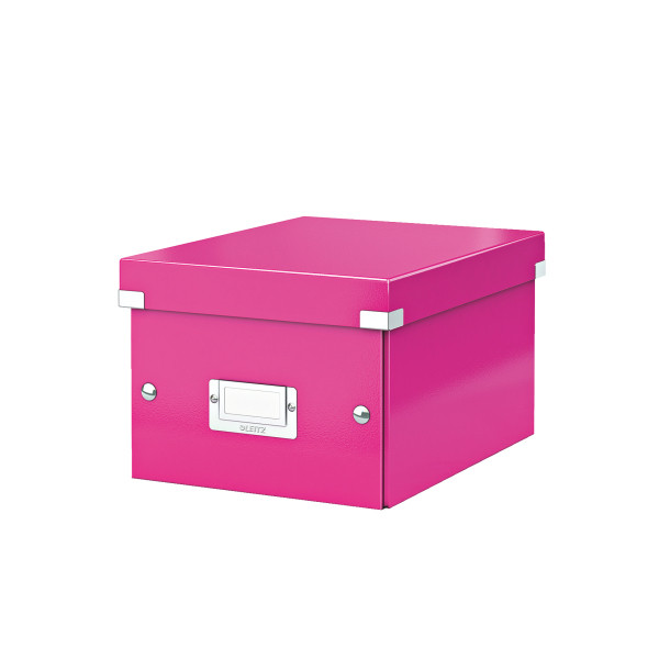 Levně LEITZ Univerzální krabice Click&Store, velikost S (A5), růžová
