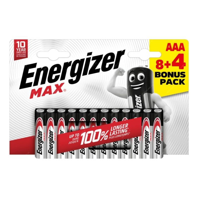 Levně Energizer LR03/12 Max AAA 8+4 zdarma