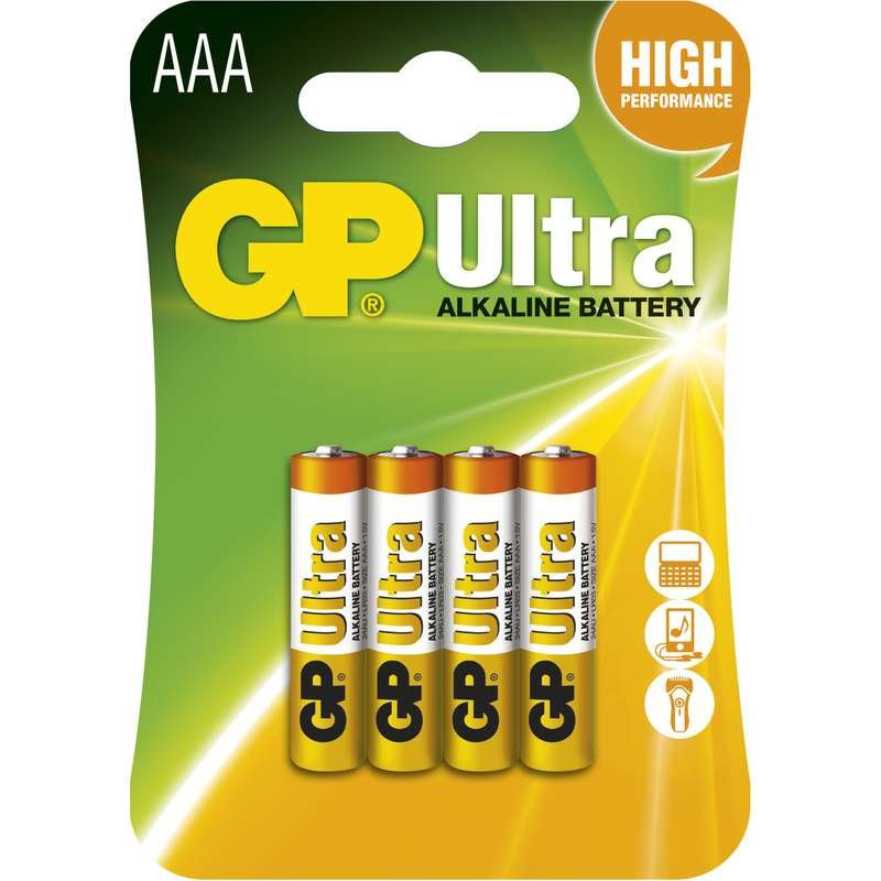 GP AAA Ultra alkalická (LR03) - 4 ks