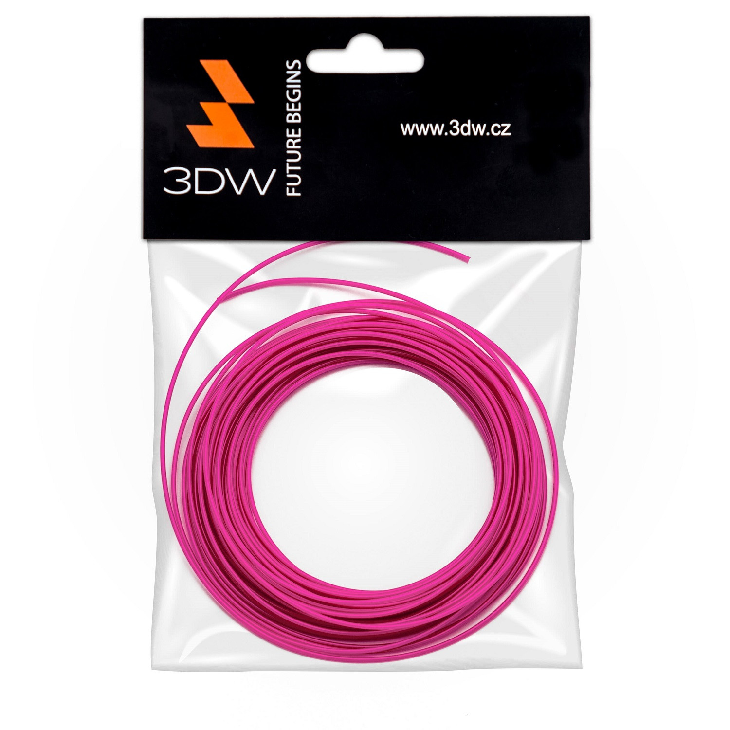 Levně 3DW - ABS filament 1,75mm růžová,10m, tisk 200-230°C