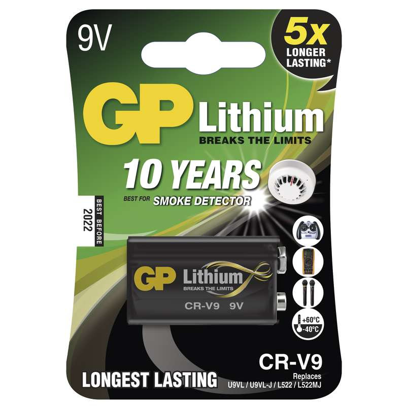 Levně Lithiová Baterie GP CR-V9 9V - 1ks