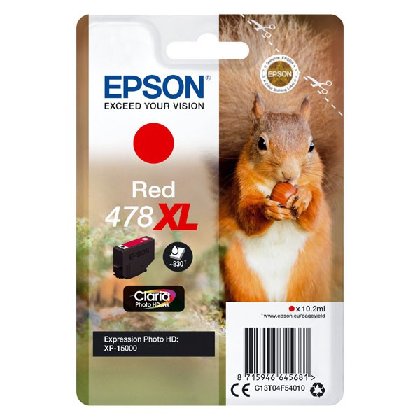 Levně EPSON C13T04F54010 - originální cartridge, červená, 10,2ml