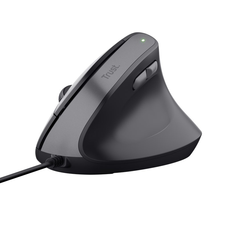 Levně TRUST myš Bayo II Ergonomická vertikální myš, USB, černá