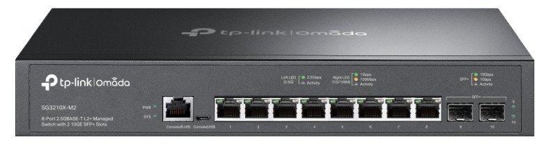 Levně TP-Link SG3210X-M2 Switch L2+ Managed, 2x 10GLAN, 8x 2,5GLAN, 2x SFP+, Omada SDN