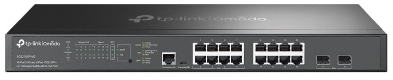 Levně TP-Link SG3218XP-M2 Switch 8x 2,5GLan/PoE, 8x 2,5GLan, 2x 10GSFP+, 240W, Omada SDN