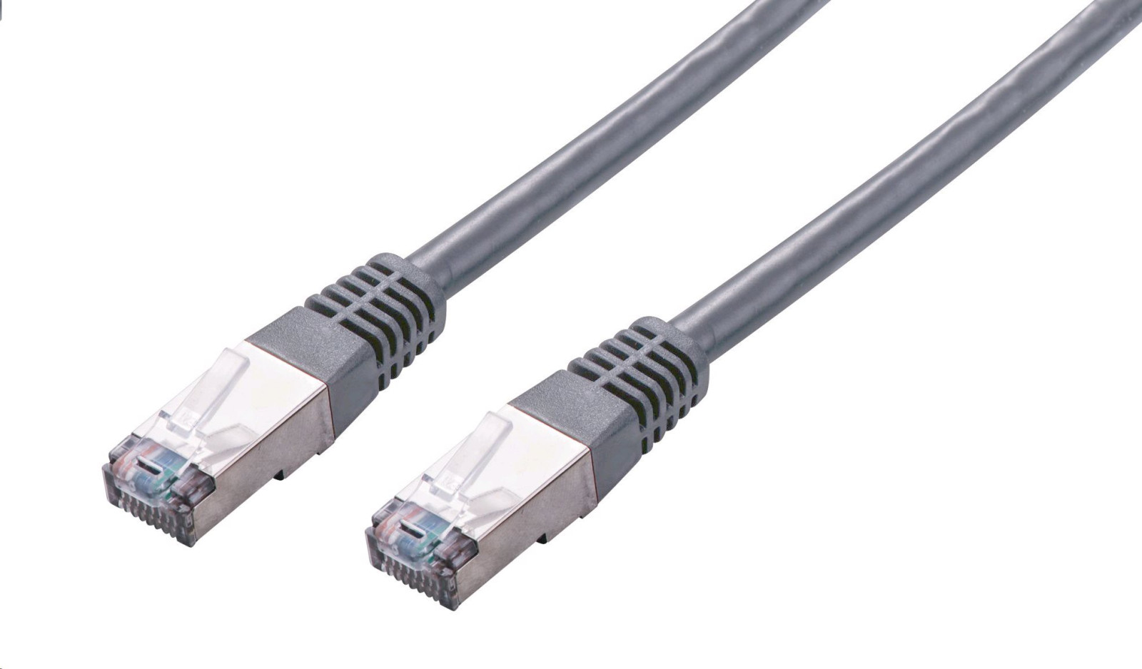 C-TECH Kabel patchcord Cat5e, FTP, šedý, 0,5m