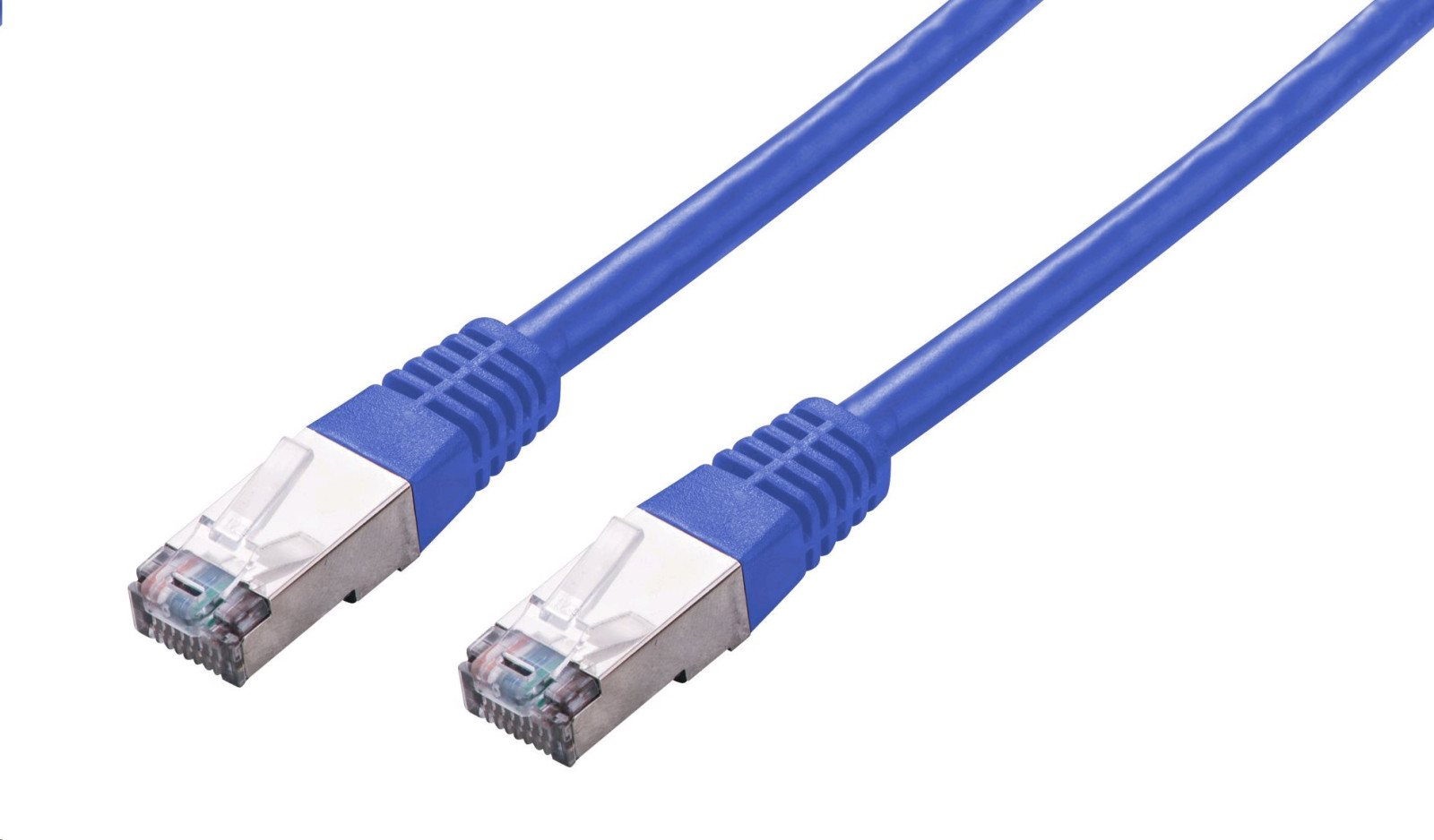 C-TECH Kabel patchcord Cat5e, FTP, modrý, 2m