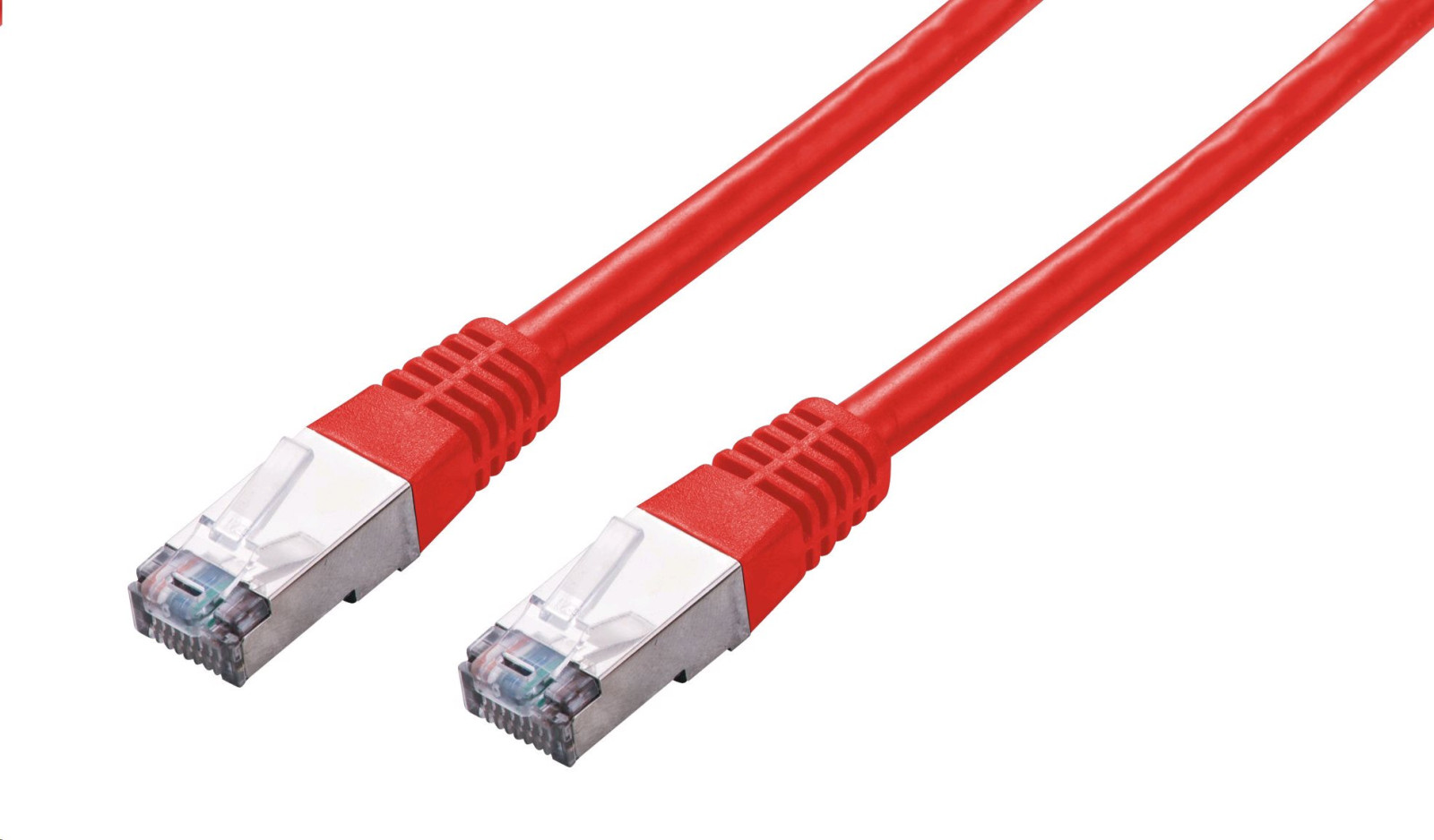 Levně C-TECH Kabel patchcord Cat5e, FTP, červený, 0,25m