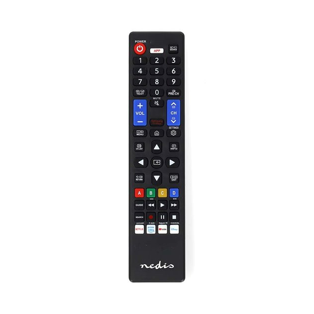 Levně Nedis TVRC45SABK - Náhradní Dálkový Ovladač | Samsung TV | Předprogramovaný | Černá