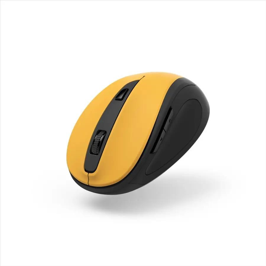 Levně Hama bezdrátová optická myš MW-400 V2, ergonomická, žlutá/černá