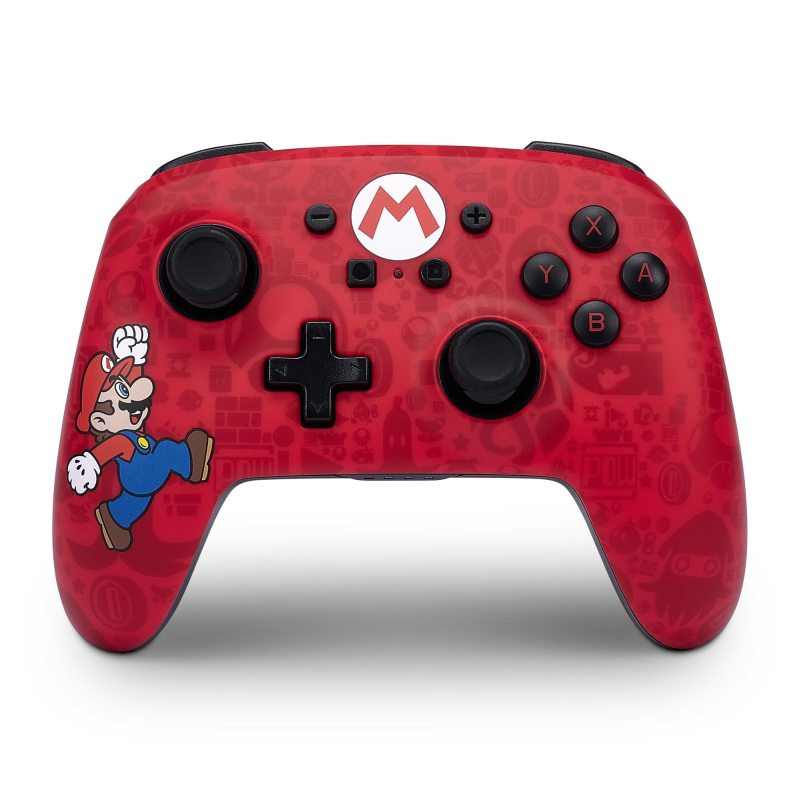 Levně PowerA Enhanced Nabíjecí bezdrátový herní ovladač pro Nintendo Switch - Super Mario Here We Go