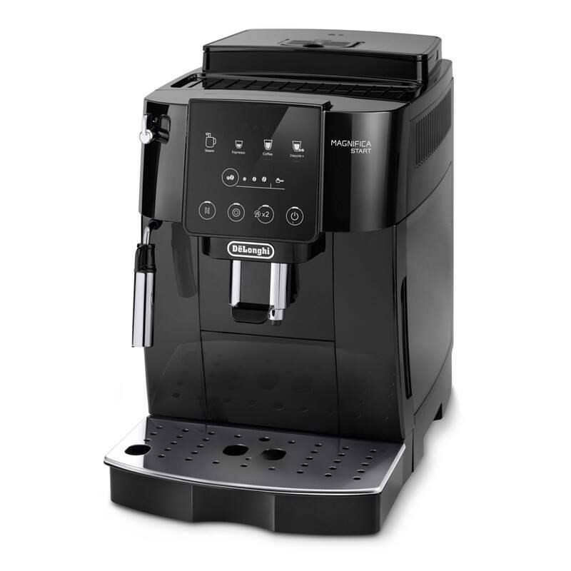 Levně DeLonghi ECAM 220.21.B Magnifica Start automatický kávovar, 1450 W, 15 bar, vestavěný mlýnek, parní tryska, černý