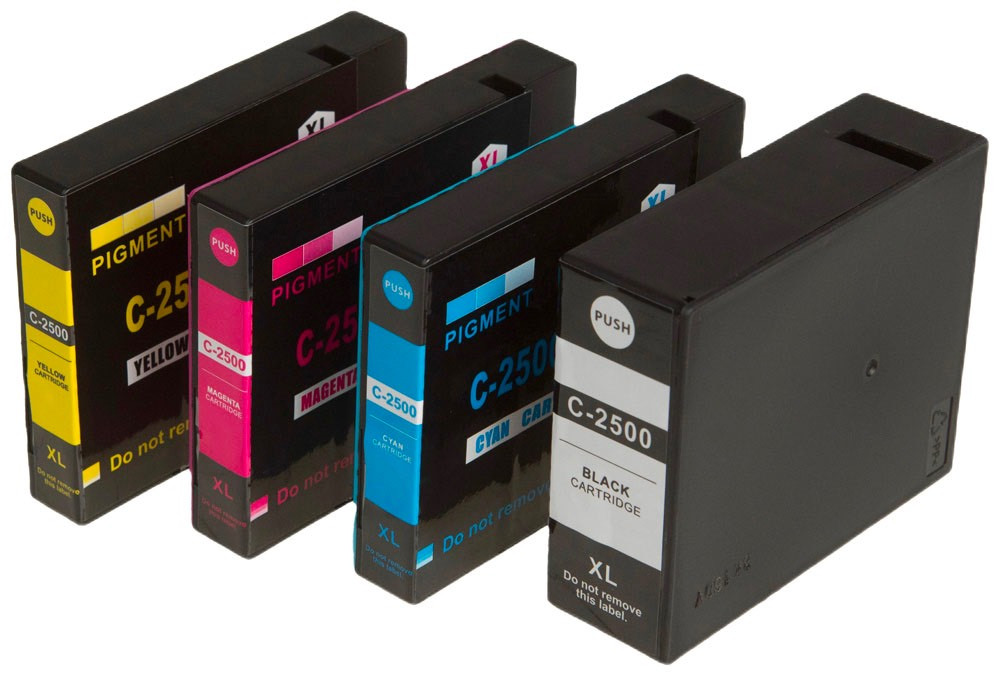 Levně MultiPack CANON PGI-2500-XL - kompatibilní cartridge, černá + barevná, 1x70ml/3x20ml