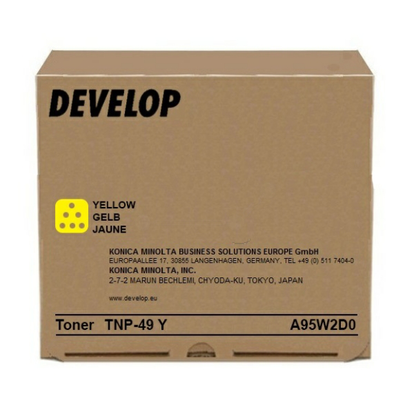 Levně DEVELOP A95W2D0 - originální toner, žlutý, 12000 stran