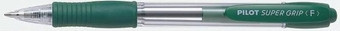 Levně Kuličkové pero Pilot super grip 0,7mm zelené / náplň 2110
