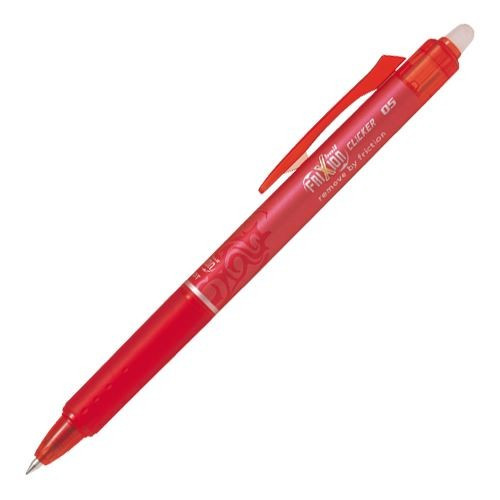 Levně Gelový roller Pilot Frixion Clicker 0,5mm červený přepisovatelný