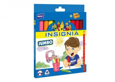 Levně Pastelky MFP Jumbo trojhranné 12ks + ořezávátko