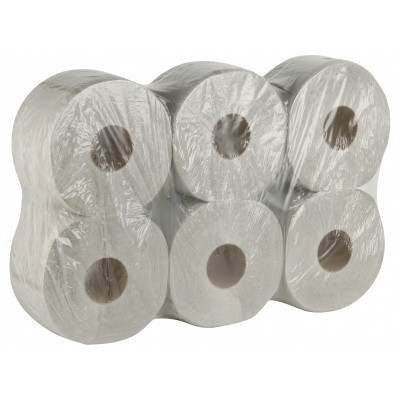 Levně Toaletní papír Jumbo 190mm 1vrs. recykl 6ks prodej po balení (1106)