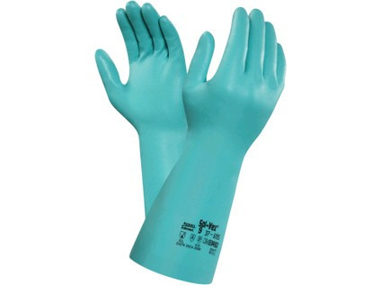 Levně Chemické rukavice ANSELL SOL-VEX 37-695, máčené v nitrilu, vel. 08