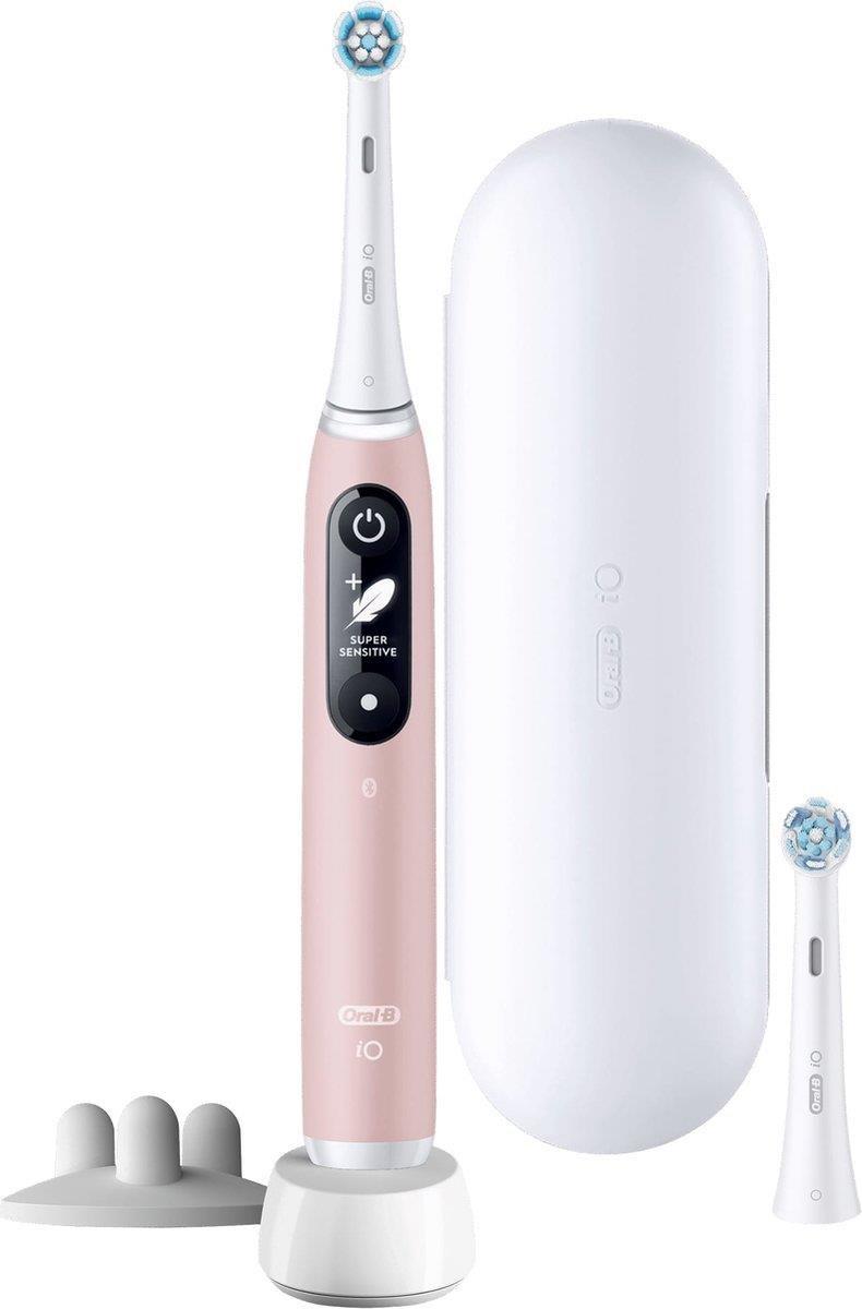 Levně Oral-B iO Series 6s elektrický zubní kartáček, časovač, tlakový senzor, 5 programů, aplikace Oral-B, růžová