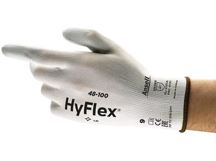 Levně Povrstvené rukavice ANSELL HYFLEX 48-100, vel. 08