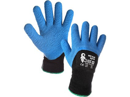 Levně Povrstvené zimní rukavice ROXY BLUE WINTER, vel. 10