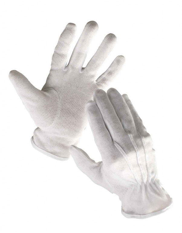 Levně BUSTARD rukavice bavlna s PVC terčíky - 6