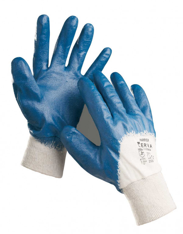 Levně HARRIER rukavice máčené v nitrilu - 10