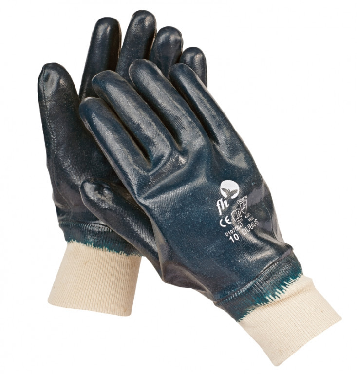 Levně DUBIUS FH rukavice celomáč. nitril - 11