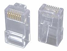 Levně Konektor RJ45 CAT5E UTP 8p8c pro licnu 100ks bal.
