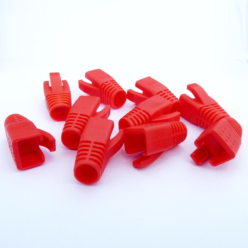 Levně DATACOM krytka pro RJ45 (CAT6A,CAT7)červený (10ks)