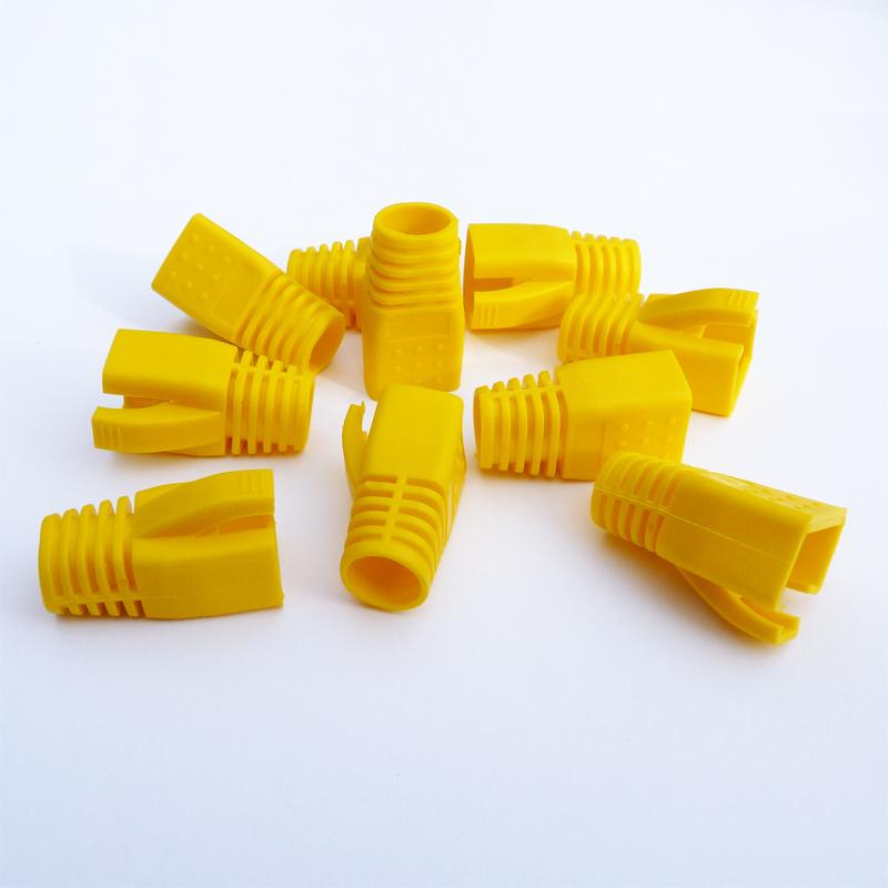Levně DATACOM krytka pro RJ45 (CAT6A,CAT7) žlutý (10ks)
